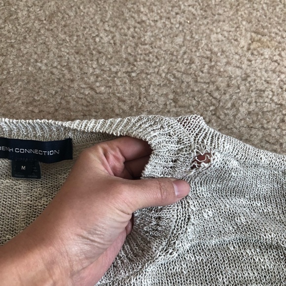 French connection Laila sweater- oatmeal sizeM - Picture 7 of 8